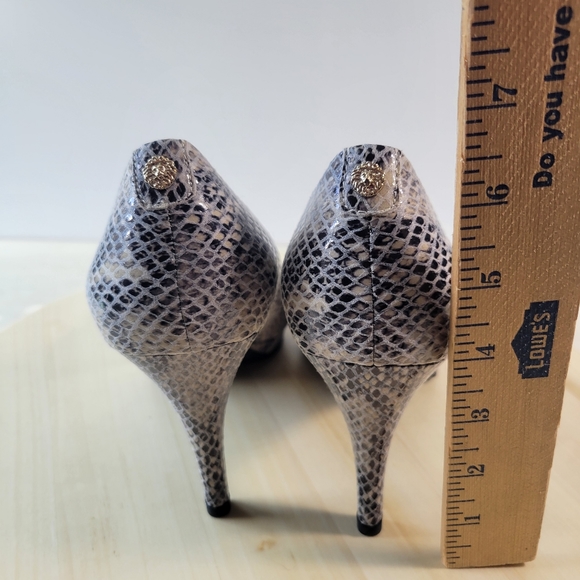 Anne Klein Akdalan Snakeskin High Heel Shoes Womens Size 10 - Picture 4 of 11